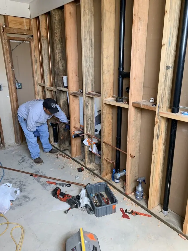 Commercial rough-in plumbing for Gas Line Repair in Ruston